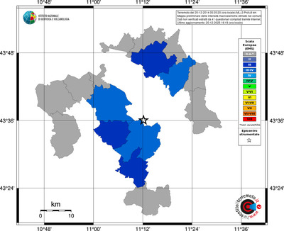 Mappa EMS - territori comuni