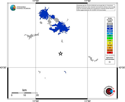 Mappa EMS - territori località