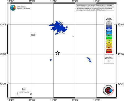 Mappa EMS - territori località