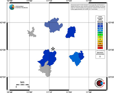 Mappa EMS - territori comuni