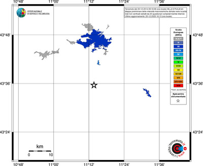 Mappa EMS - territori località