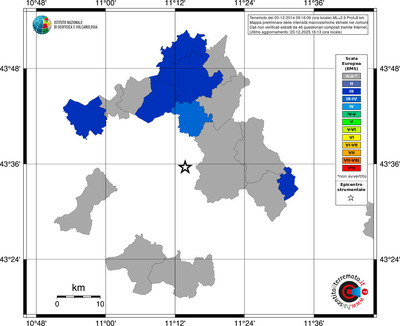Mappa EMS - territori comuni