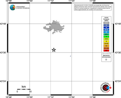 Mappa EMS - territori località