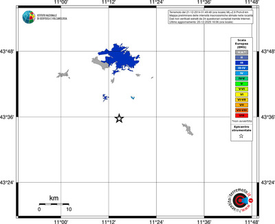 Mappa EMS - territori località