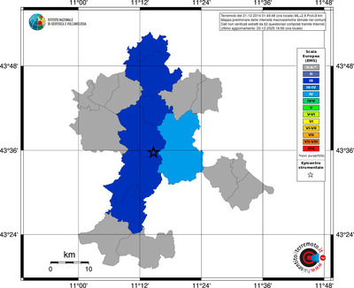 Mappa EMS - territori comuni