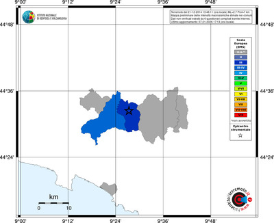 Mappa EMS - territori comuni