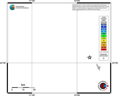Mappa EMS - territori località