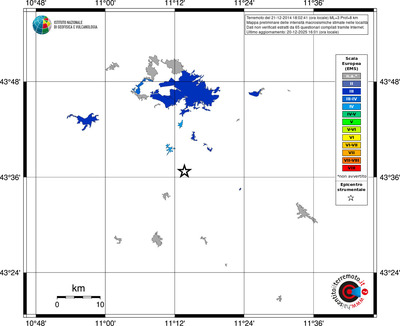 Mappa EMS - territori località