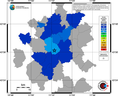 Mappa EMS - territori comuni