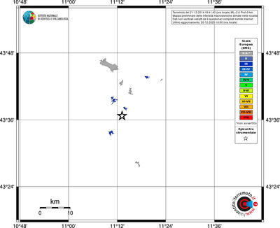 Mappa EMS - territori località
