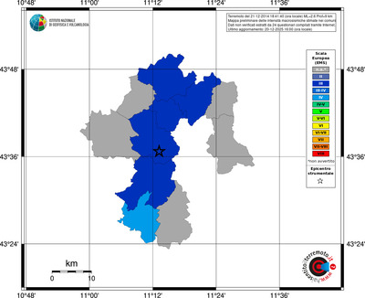 Mappa EMS - territori comuni