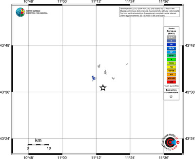 Mappa EMS - territori località