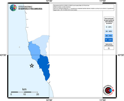 Mappa territorio comunale con almeno 3 questionari