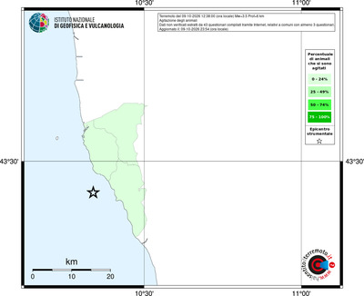 Mappa territorio comunale con almeno 3 questionari