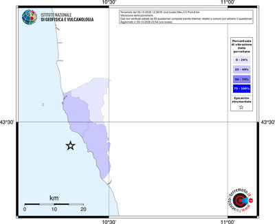 Mappa territorio comunale con almeno 3 questionari