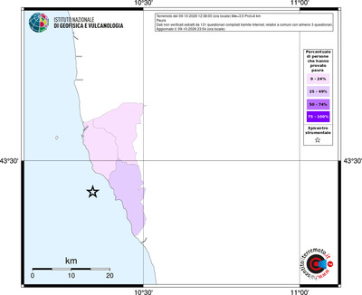 Mappa territorio comunale con almeno 3 questionari