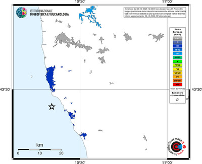 Mappa EMS - territori località