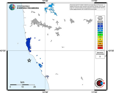 Mappa MCS - territori località