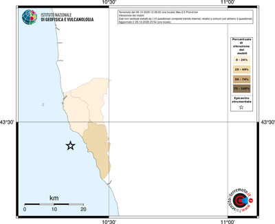 Mappa territorio comunale con almeno 3 questionari
