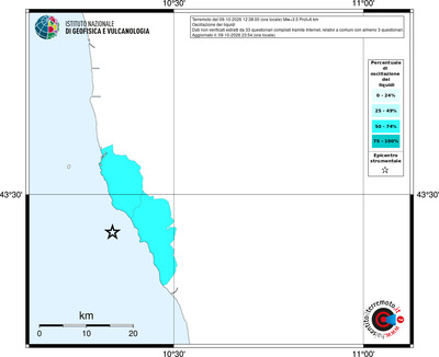 Mappa territorio comunale con almeno 3 questionari