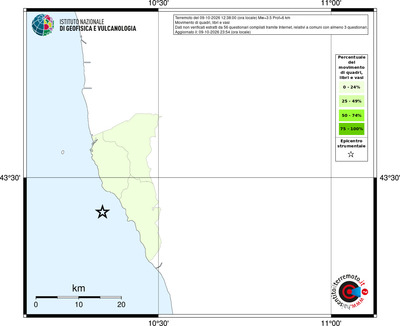 Mappa territorio comunale con almeno 3 questionari