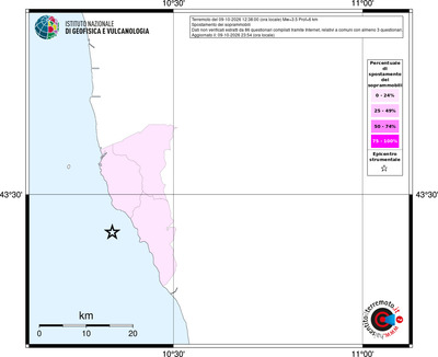 Mappa territorio comunale con almeno 3 questionari