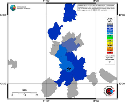 Mappa EMS - territori comuni