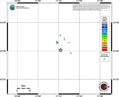 Mappa EMS - territori località