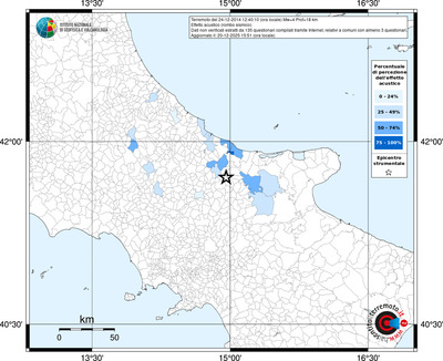 Mappa territorio comunale con almeno 3 questionari