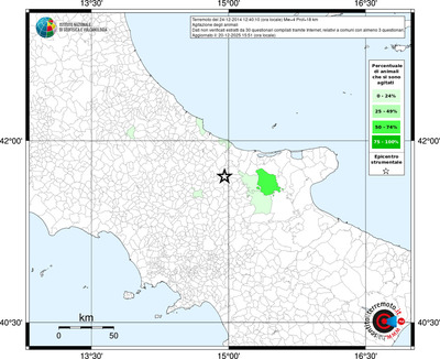 Mappa territorio comunale con almeno 3 questionari