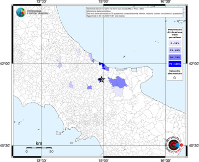 Mappa territorio comunale con almeno 3 questionari