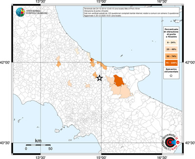 Mappa territorio comunale con almeno 3 questionari