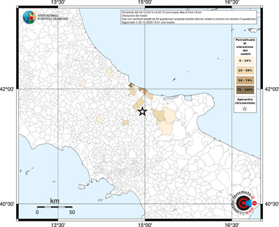 Mappa territorio comunale con almeno 3 questionari