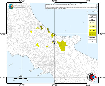 Mappa territorio comunale con almeno 3 questionari