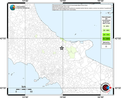 Mappa territorio comunale con almeno 3 questionari