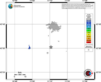 Mappa EMS - territori località