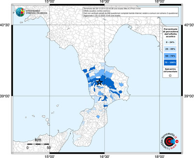 Mappa territorio comunale con almeno 3 questionari