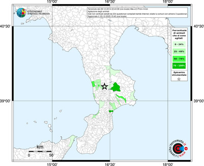 Mappa territorio comunale con almeno 3 questionari