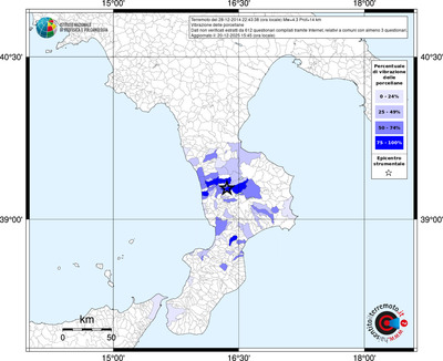 Mappa territorio comunale con almeno 3 questionari
