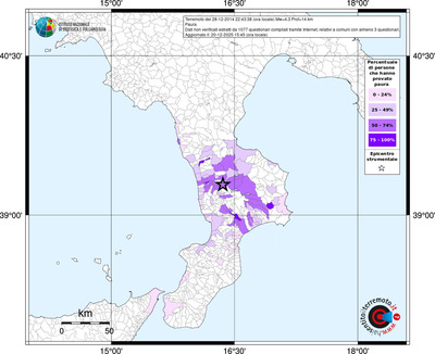 Mappa territorio comunale con almeno 3 questionari