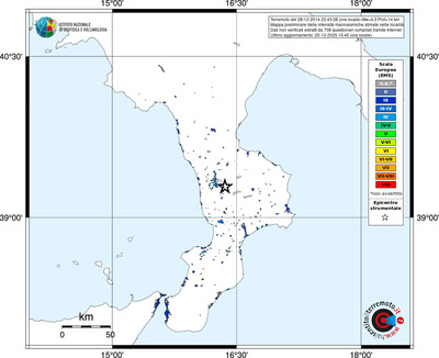 Mappa EMS - territori località