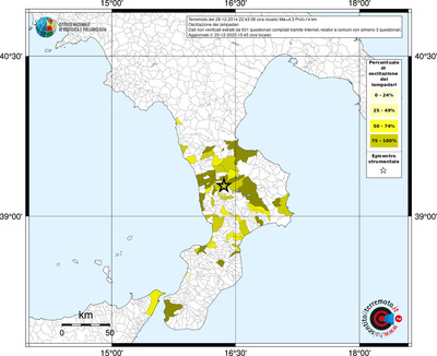 Mappa territorio comunale con almeno 3 questionari