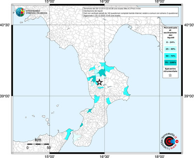 Mappa territorio comunale con almeno 3 questionari