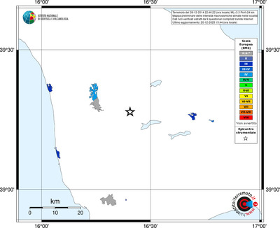 Mappa EMS - territori località