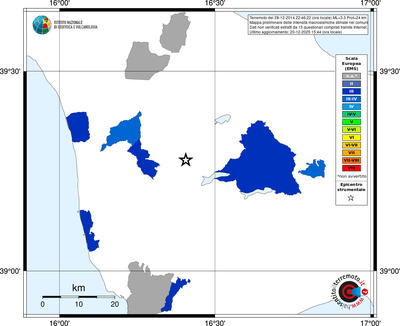 Mappa EMS - territori comuni