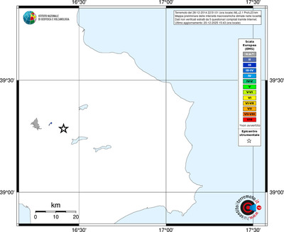 Mappa EMS - territori località