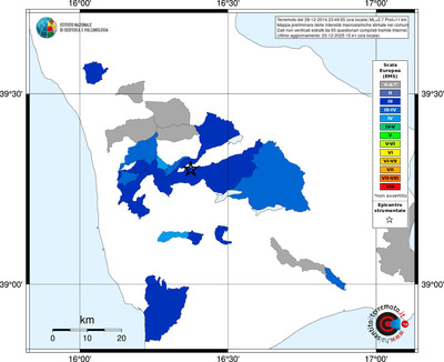 Mappa EMS - territori comuni