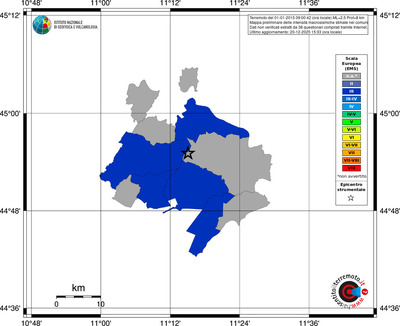 Mappa EMS - territori comuni