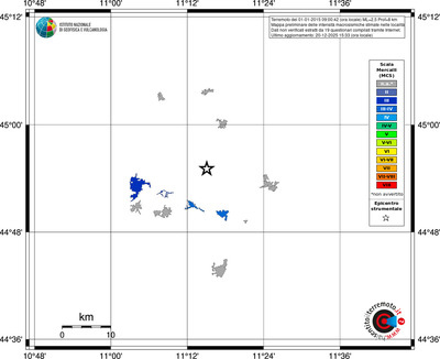 Mappa MCS - territori località