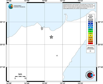 Mappa EMS - territori località
